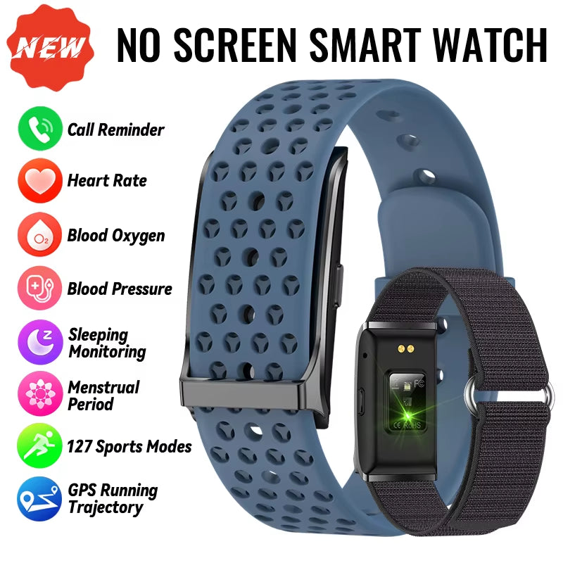 No Screen Smart Bracelet Heart Rate Blood Pressure Sleep Monitor Pedometer Sports Fitness Tracker Men Women Smartwatch 2025